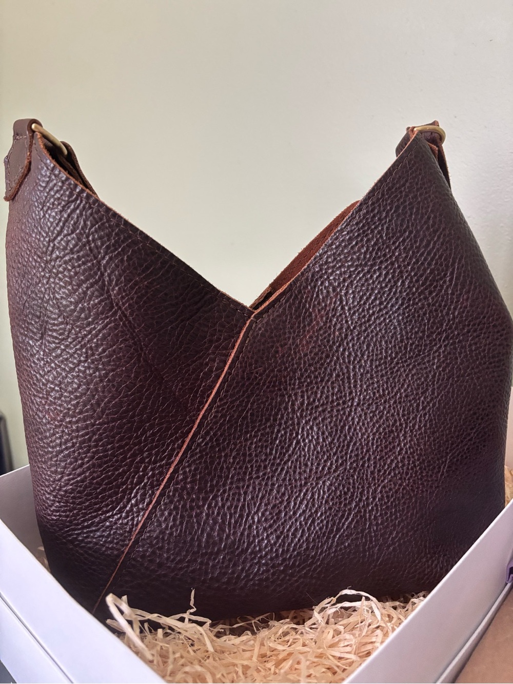 Portland Leather Deep Brown Coldbrew small Naomi crossbody - Picture 3 of 8